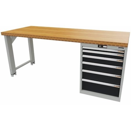 Garant Workstation, 78.74 in W, 33.46 in Height, 1760 lbs U92000 DRAWERS